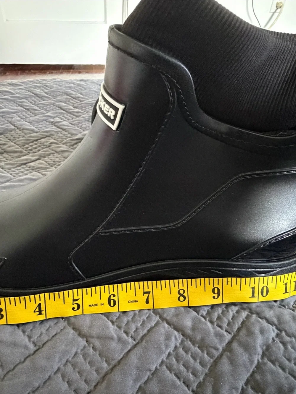 Men's Black Waterproof Chelsea-Style Rain & Snow Boots